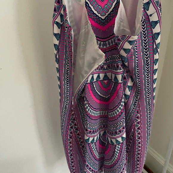 Britt Ryan Silk T-Back Canyon Dress in Pink Cabana - Picture 5 of 10